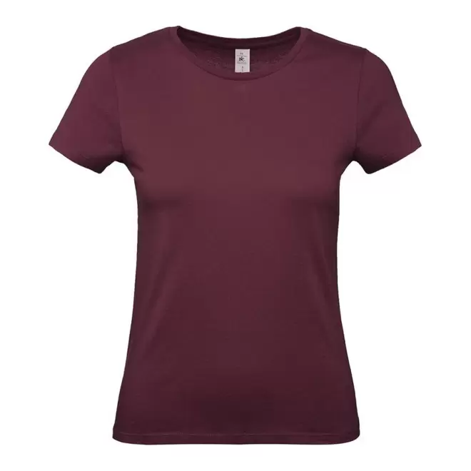 TEE-SHIRT FEMME B&C PERSONNALISABLE 'PALTO 145G' - burgundy