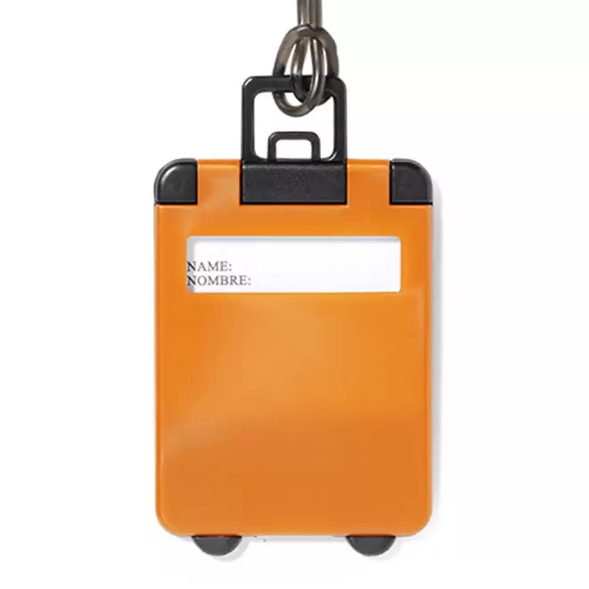 ÉTIQUETTE DE BAGAGE PERSONNALISÉE 'CORFOU' - orange