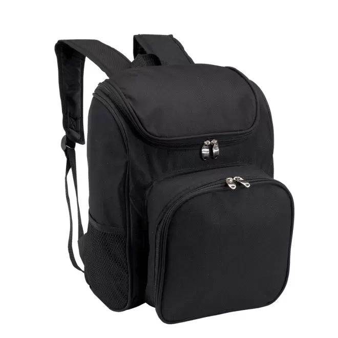 SAC À DOS PIQUE NIQUE PUBLICITAIRE 2 PERSONNES 'OUTSIDE' - noir