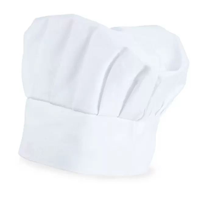 TOQUE DE CUISINIER 'LEONE' - blanc