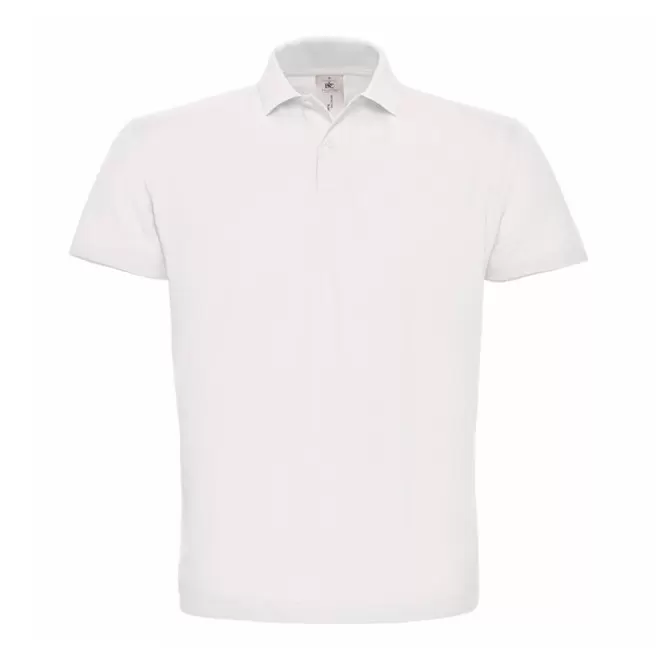 POLO PERSONNALISABLE HOMME B&C 'ADIMO' - blanc
