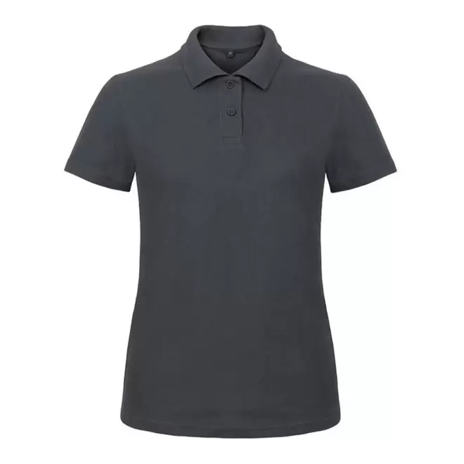 POLO PERSONNALISABLE FEMME B&C 'ADIMO' - gris anthracite