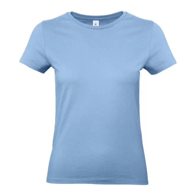 TEE-SHIRT FEMME PERSONNALISABLE B&C 'PALTO 185' - bleu ciel