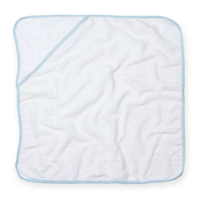 CAPE BAIN PERSONNALISABLE BEBE TOWEL CITY® 'CAPIMOU' - blanc/bleu