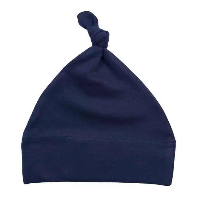 BONNET PERSONNALISABLE BIO BEBE BABYBUGZ® 'BONNETON' - bleu marine