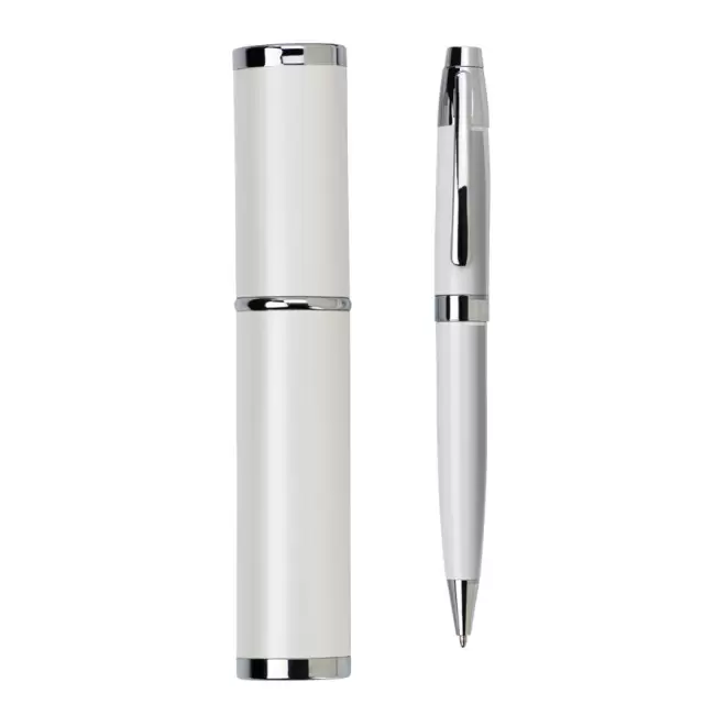 STYLO PUBLICITAIRE EN MÉTAL 'RAVENNE' - blanc