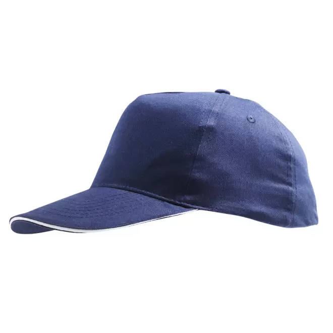 CASQUETTE PUBLICITAIRE ADULTE 'SUNNY' 180 GR/M² - marine/blanc