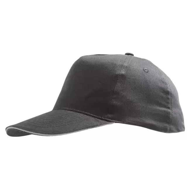 CASQUETTE PUBLICITAIRE ADULTE 'SUNNY' 180 GR/M² - gris foncé/gris clair