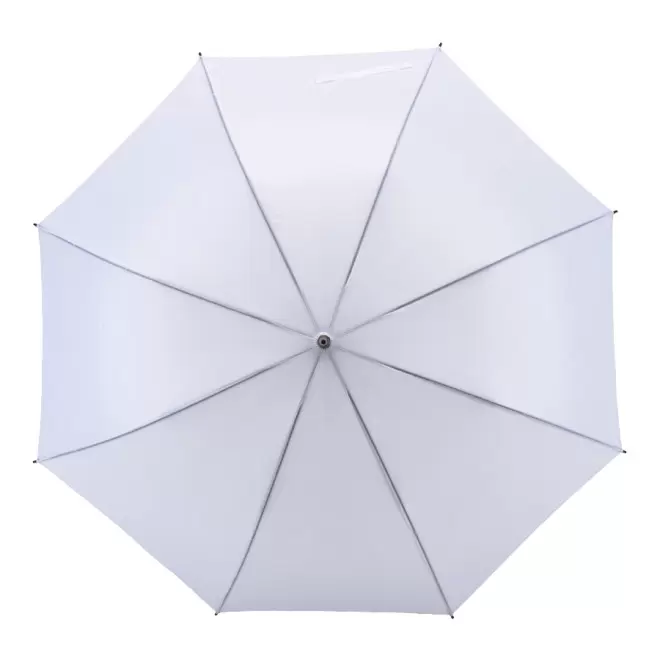 PARAPLUIE DEMI-GOLF MANCHE CANNE A OUVERTURE AUTOMATIQUE 'SUBWAY' - blanc