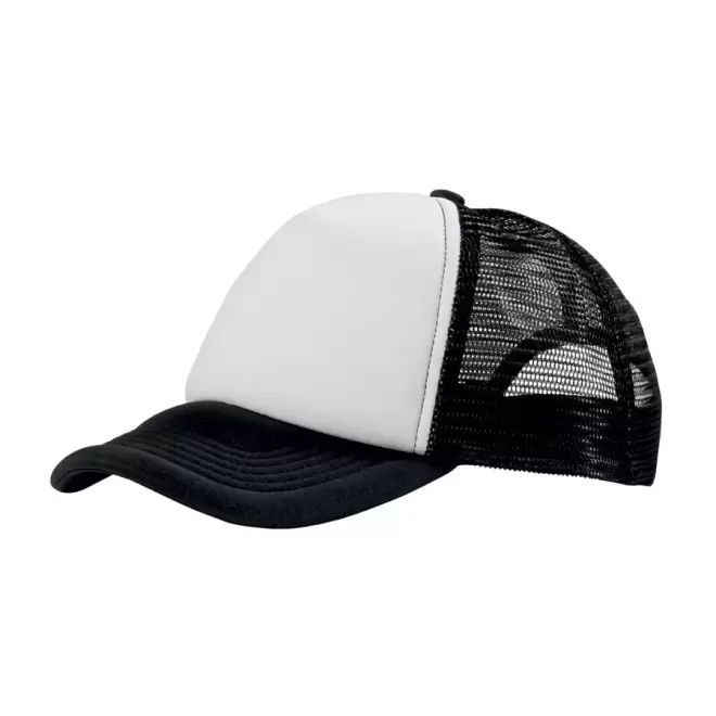 CASQUETTE PERSONNALISABLE TRUCKER 'BULL' - blanc/noir