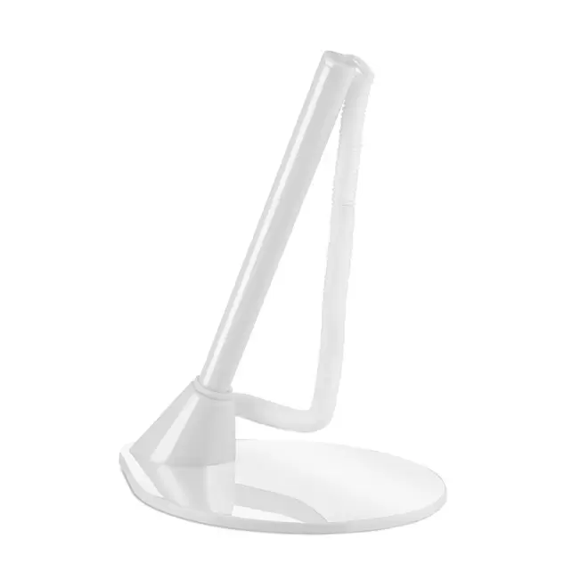 STYLO SUR SOCLE PUBLICITAIRE 'COMPTOIR' - blanc