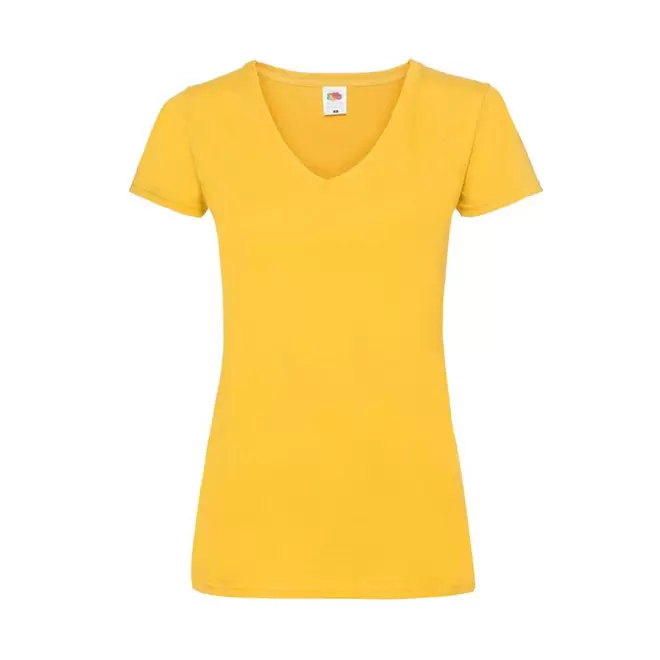 TEE-SHIRT PERSONNALISABLE FEMME V FTL® 'MAGUISTA' - jaune