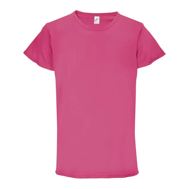 TEE-SHIRT DE SPORT RESPIRANT MIXTE PUBLICITAIRE 'SPRINT' - rose