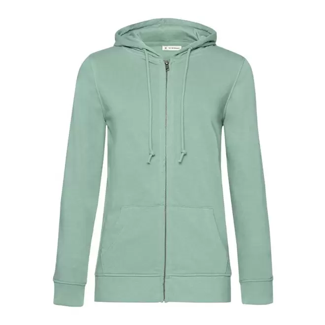 SWEAT ZIPPE PERSONNALISABLE FEMME B&C® 'HARISTO' - sauge