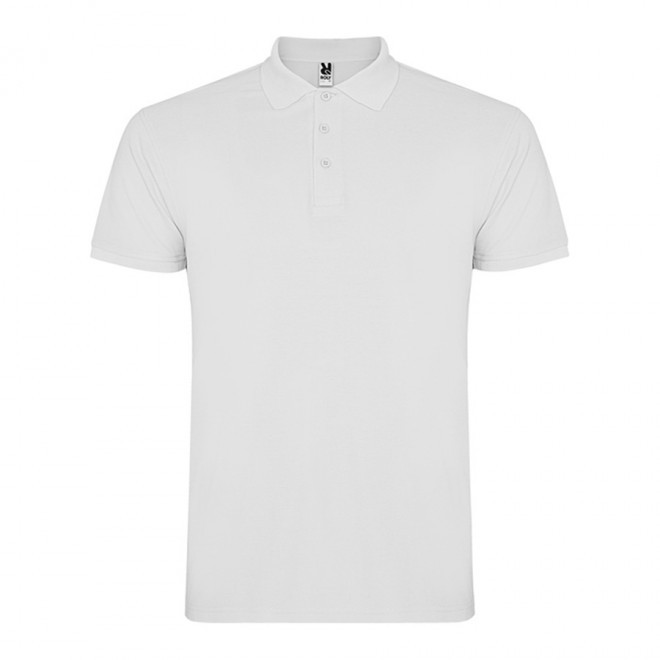 POLO PERSONNALISABLE MC HOMME 'STARLO' - blanc