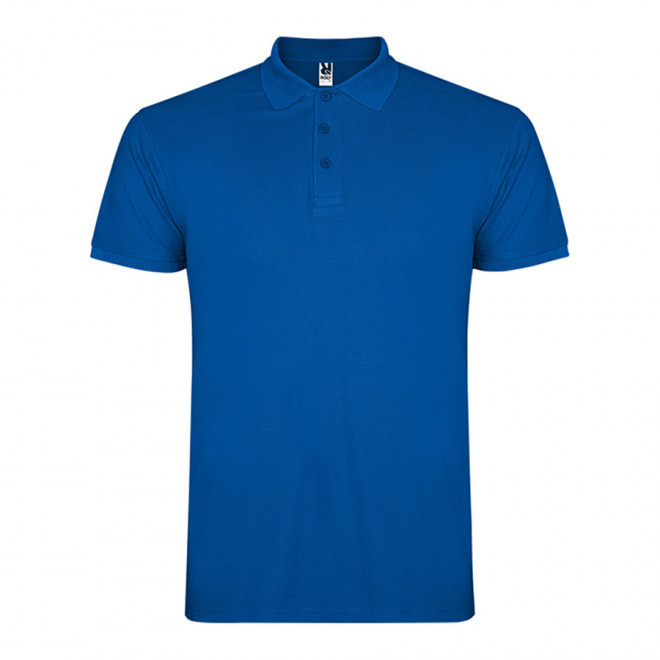 POLO PERSONNALISABLE MC HOMME 'STARLO' - bleu royal