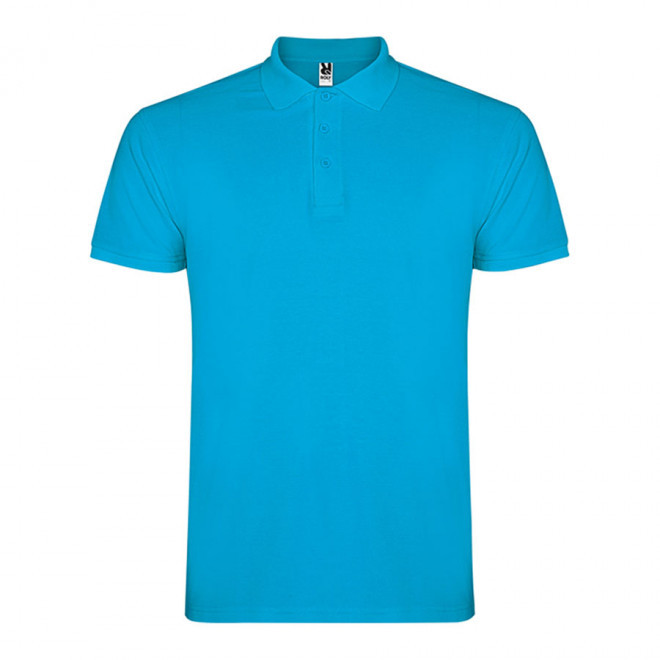 POLO PERSONNALISABLE MC HOMME 'STARLO' - turquoise