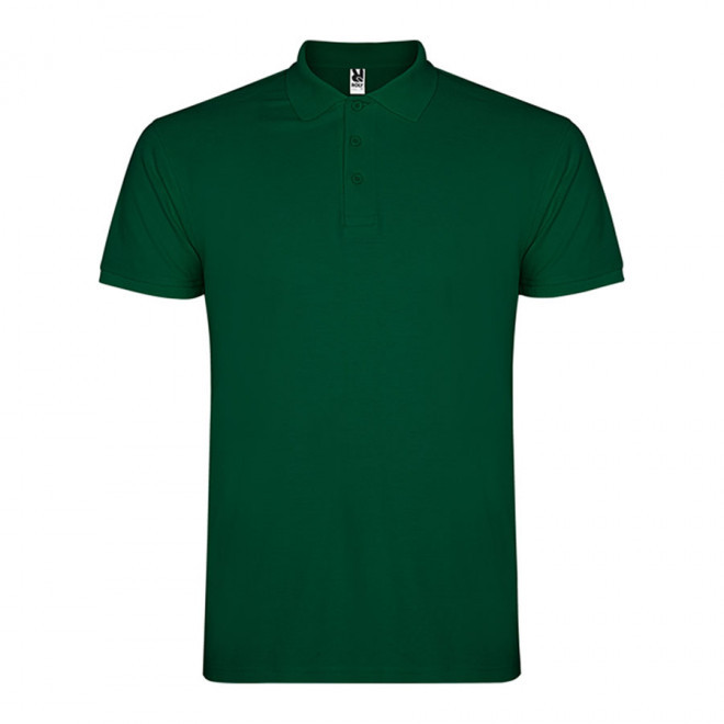 POLO PERSONNALISABLE MC HOMME 'STARLO' - vert bouteille