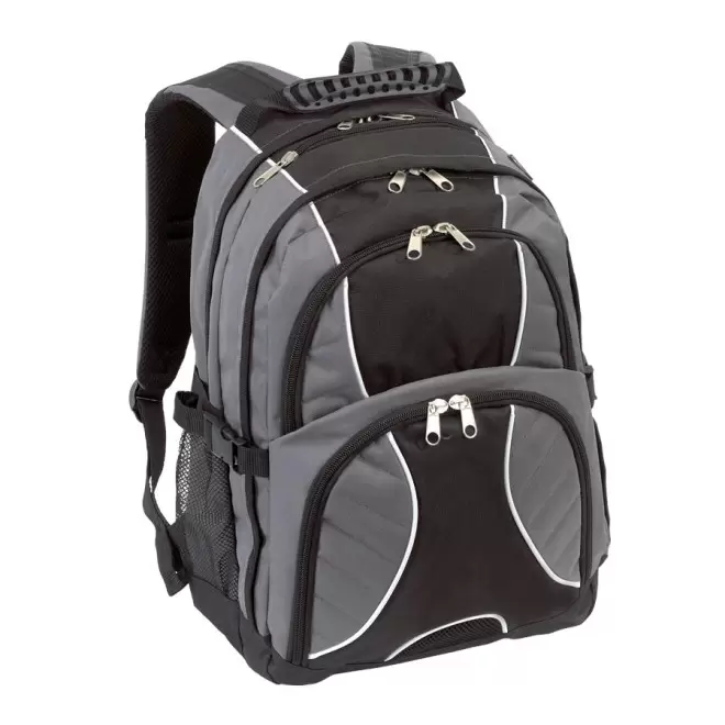 SAC À DOS POUR ORDINATEUR PERSONNALISÉ 'HYPE' - noir/gris