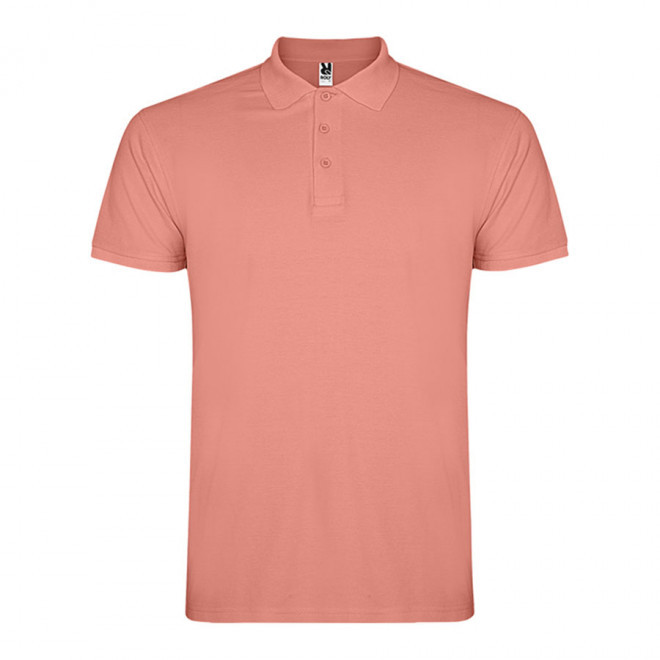 POLO PERSONNALISABLE MC HOMME 'STARLO' - saumon