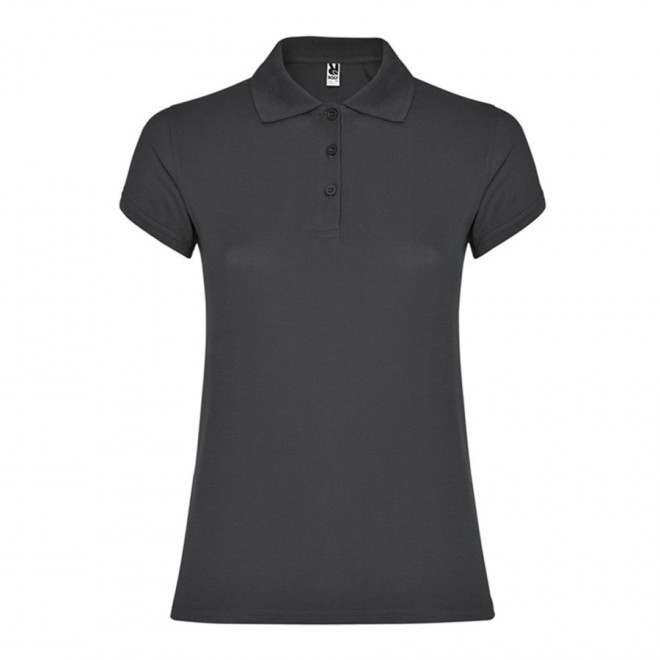 POLO PERSONNALISABLE MC FEMME 'STARLO' - gris foncé