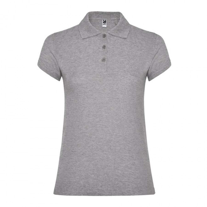 POLO PERSONNALISABLE MC FEMME 'STARLO' - gris chiné