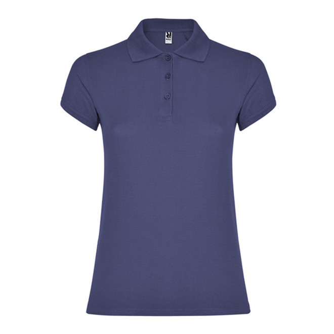 POLO PERSONNALISABLE MC FEMME 'STARLO' - denim