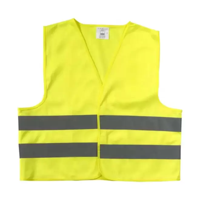 GILET DE SECURITE PERSONNALISABLE ENFANT 'FLUOSAFE' - jaune