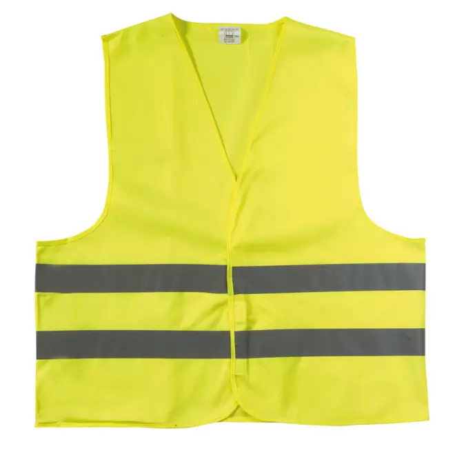 GILET DE SECURITE PUBLICITAIRE ADULTE 'FLUOSAFE' - jaune