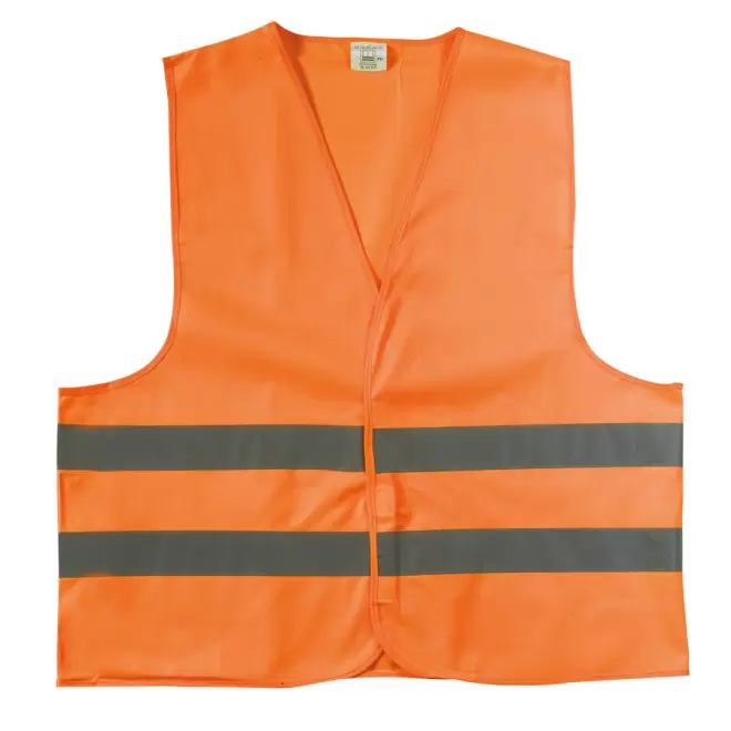 GILET DE SECURITE PUBLICITAIRE ADULTE 'FLUOSAFE' - orange