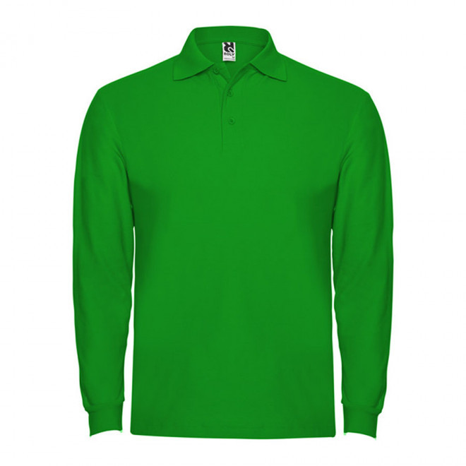 POLO PERSONNALISABLE ML HOMME 'ESTRELLO' - vert prairie