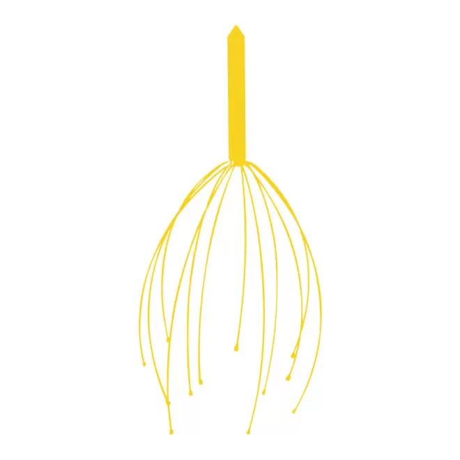 MASSEUR DE TETE PERSONNALISABLE 'ELISE' - jaune