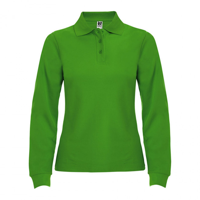 POLO PERSONNALISABLE ML FEMME 'ESTRELLO' - vert prairie