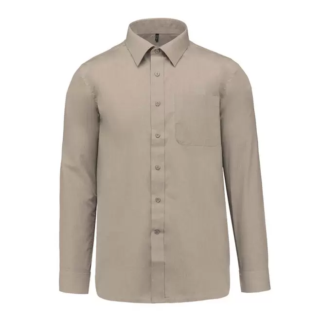CHEMISE PUBLICITAIRE HOMME ML 'KARIBAN' - beige