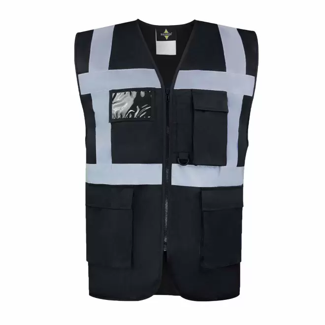 GILET DE SECURITE PERSONNALISABLE 'BERLIN' - noir