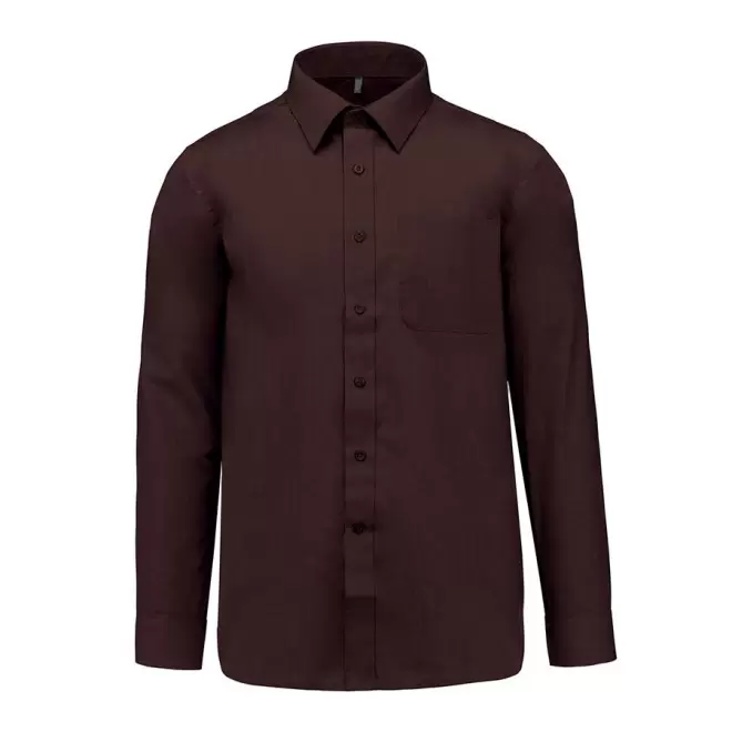 CHEMISE PUBLICITAIRE HOMME ML 'KARIBAN' - brun