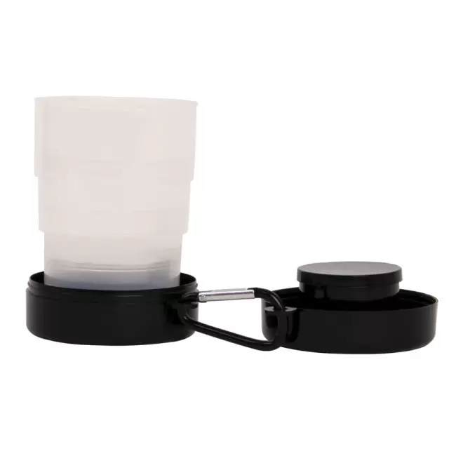 GOBELET PUBLICITAIRE PLIABLE 'PESSOA' - noir