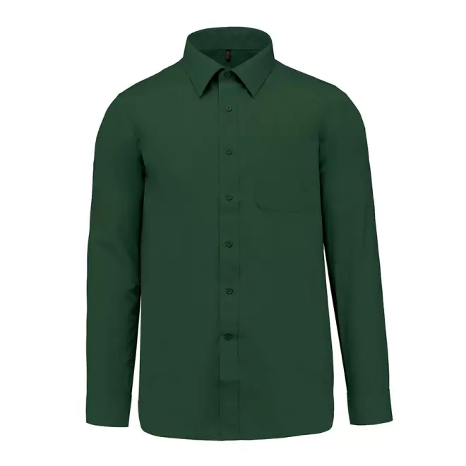 CHEMISE PUBLICITAIRE HOMME ML 'KARIBAN' - vert forêt