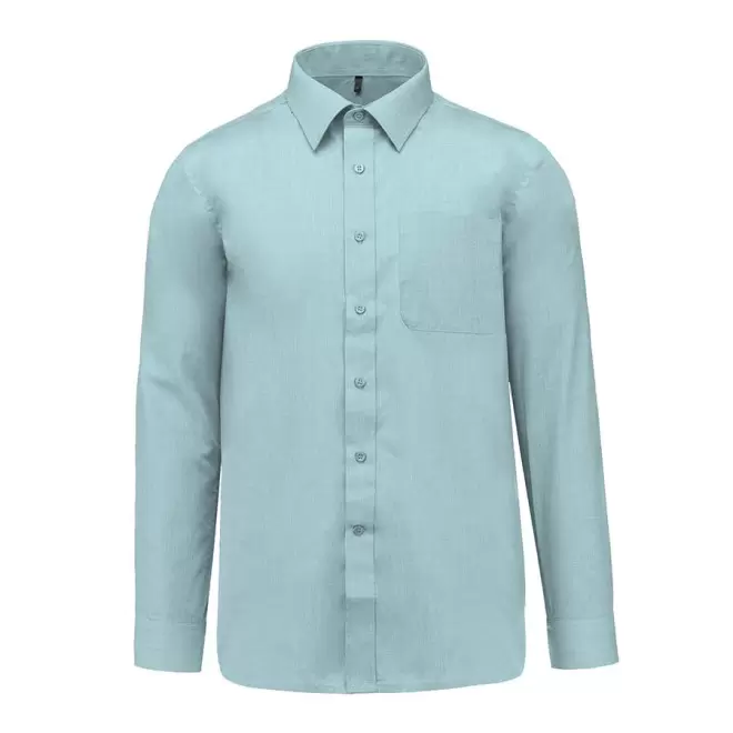 CHEMISE PUBLICITAIRE HOMME ML 'KARIBAN' - vert menthe