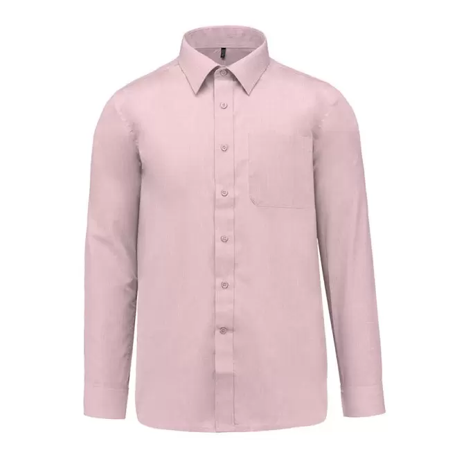 CHEMISE PUBLICITAIRE HOMME ML 'KARIBAN' - rose pâle