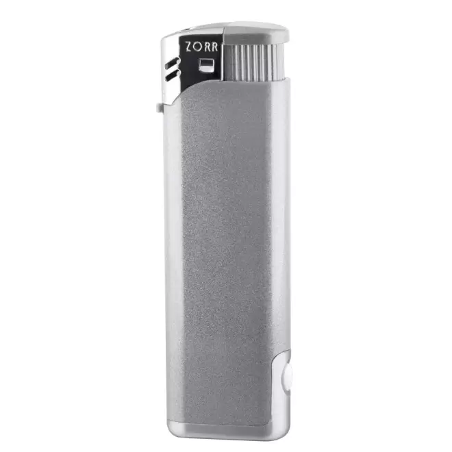 BRIQUET RECHARGEABLE PIEZO LAMPE 'TONGA' - argenté