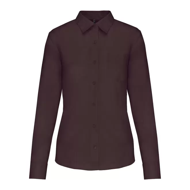 CHEMISE PUBLICITAIRE FEMME ML 'KARIBAN' - brun