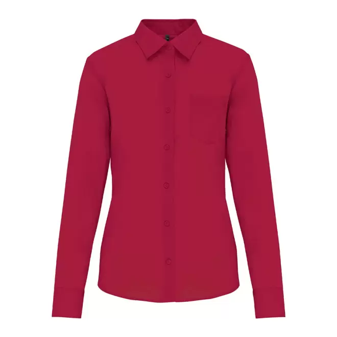 CHEMISE PUBLICITAIRE FEMME ML 'KARIBAN' - rouge