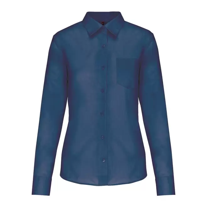 CHEMISE PUBLICITAIRE FEMME ML 'KARIBAN' - bleu marine