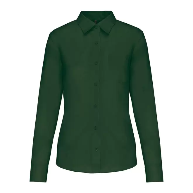 CHEMISE PUBLICITAIRE FEMME ML 'KARIBAN' - vert forêt