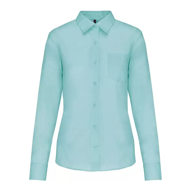 CHEMISE PUBLICITAIRE FEMME ML 'KARIBAN' - vert menthe