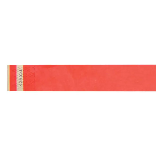 BRACELET EN PAPIER TYVEK® PERSONNALISABLE 'GUEST' 2.5 - rouge