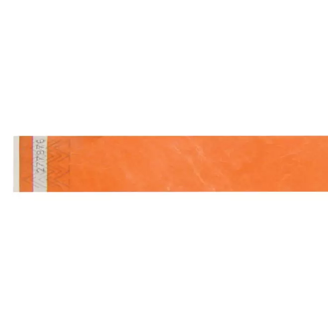 BRACELET EN PAPIER TYVEK® PERSONNALISABLE 'GUEST' 2.5 - orange