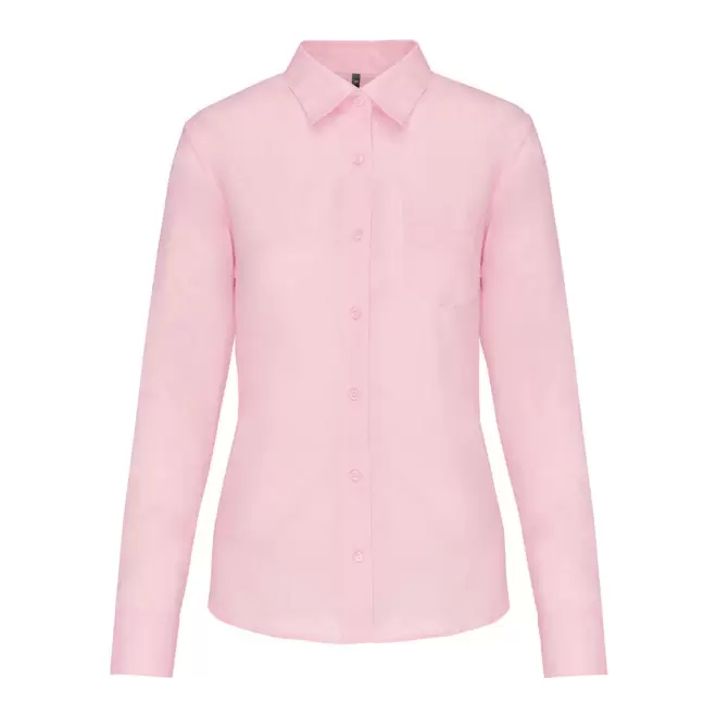 CHEMISE PUBLICITAIRE FEMME ML 'KARIBAN' - rose pâle