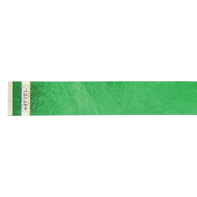 BRACELET EN PAPIER TYVEK® PERSONNALISABLE 'GUEST' 2.5 - vert